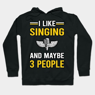 3 People Singing Hoodie